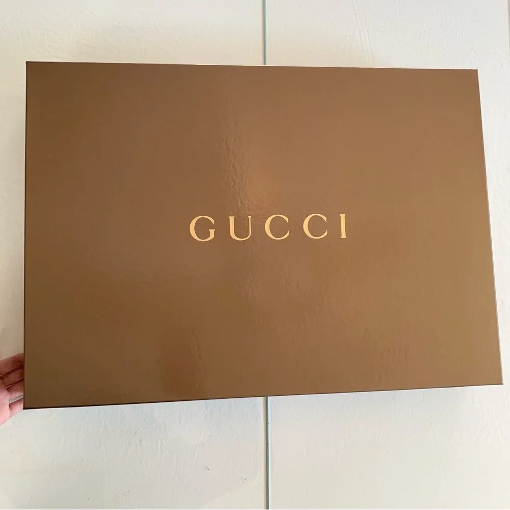 Gucci thick wool throw monogram brown